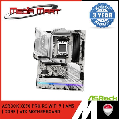 ASROCK X870 PRO RS WIFI 7 | AM5  | DDR5 | ATX MOTHERBOARD