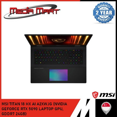 MSI TITAN 18 HX AI A2XWJG (NVIDIA GEFORCE RTX 5090 LAPTOP GPU,  GDDR7 24GB)