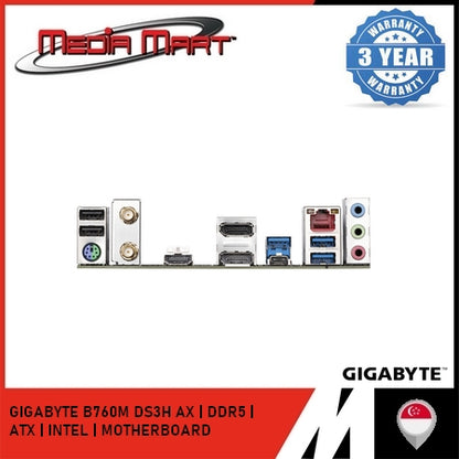 GIGABYTE B760M DS3H AX | M-ATX | INTEL | DDR5 | MOTHERBOARD
