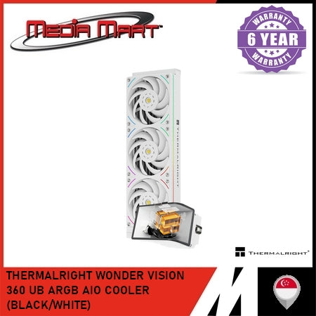 THERMALRIGHT WONDER VISION 360 UB ARGB AIO COOLER (BLACK/WHITE)