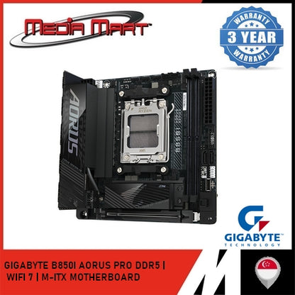 GIGABYTE B850I AORUS PRO AM5 DDR5 MINI-ITX MOTHERBOARD
