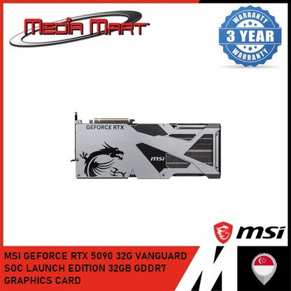 MSI GEFORCE RTX 5090 32G VANGUARD SOC LAUNCH EDITION 32GB GDDR7 GRAPHICS CARD