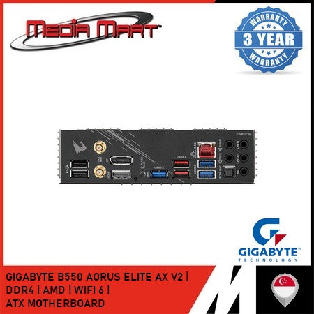 GIGABYTE B550 AORUS ELITE AX V2 AM4 DDR4 ATX MOTHERBOARD