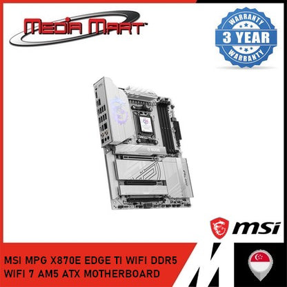 MSI MPG X870E EDGE TI WIFI DDR5 WIFI 7 AM5 ATX MOTHERBOARD