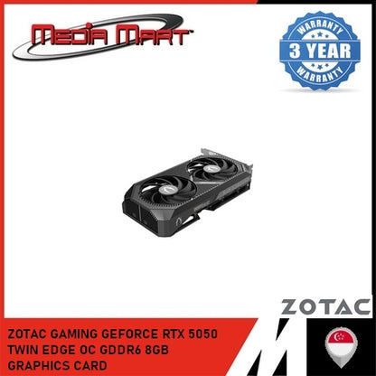 ZOTAC GAMING GEFORCE RTX 5050 TWIN EDGE OC GDDR6 8GB GRAPHICS CARD