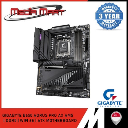 GIGABYTE B650 AORUS PRO AX AM5 DDR5 ATX MOTHERBOARD