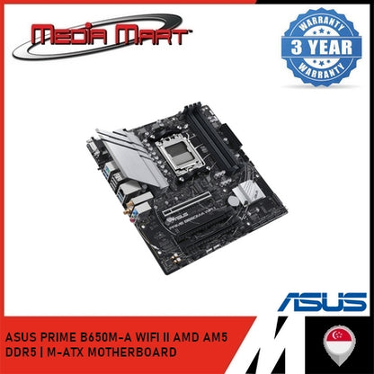 ASUS PRIME B650M-A WIFI II AMD AM5 | DDR5 | M-ATX MOTHERBOARD