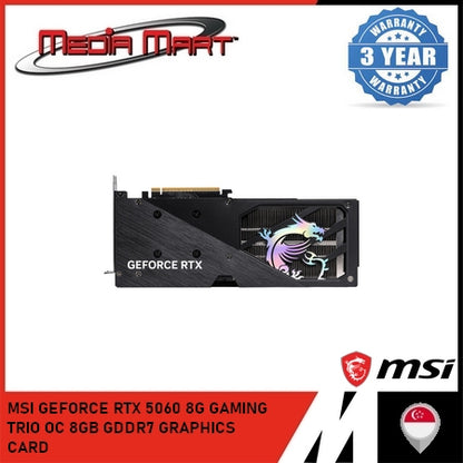 MSI GEFORCE RTX 5060 8G GAMING TRIO OC 8GB GDDR7 GRAPHICS CARD