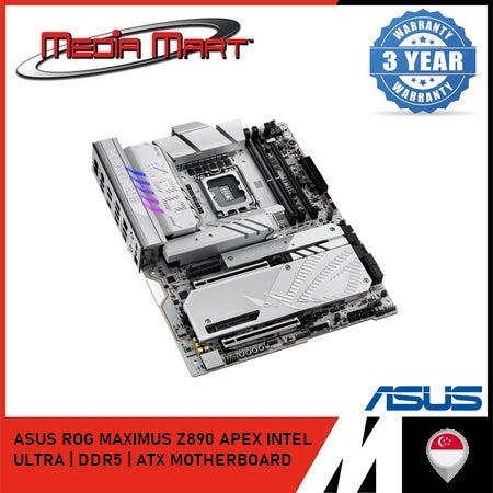 ASUS ROG MAXIMUS Z890 APEX (WHITE) | INTEL LGA 1851 | DDR5 | ATX MOTHERBOARD