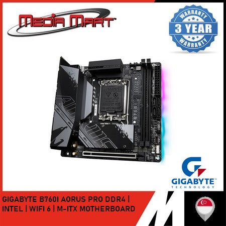 GIGABYTE B760I AORUS PRO DDR4 LGA 1700 MINI-ITX MOTHERBOARD