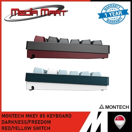 MONTECH MKEY 85 KEYBOARD DARKNESS/FREEDOM RED/YELLOW SWITCH