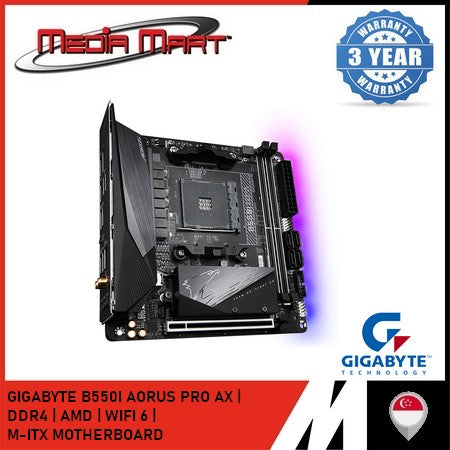 GIGABYTE B550I AORUS PRO AX AM4 DDR4 MINI-ITX MOTHERBOARD