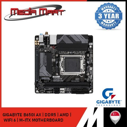 GIGABYTE B650I AX AM5 DDR5 WIFI 6 MINI-ITX MOTHERBOARD