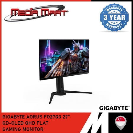 GIGABYTE AORUS FO27Q3 27" QD-OLED QHD FLAT GAMING MONITOR