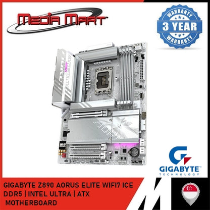 GIGABYTE Z890 AORUS ELITE WIFI 7 ICE LGA 1851 DDR5 ATX MOTHERBOARD