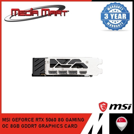 MSI GEFORCE RTX 5060 8G GAMING OC 8GB GDDR7 GRAPHICS CARD
