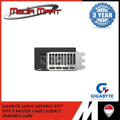 GIGABYTE AORUS GEFORCE RTX™ 5070 TI MASTER 16GB GRAPHICS CARD