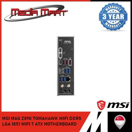 MSI MAG Z890 TOMAHAWK WIFI DDR5  LGA 1851 WIFI 7 ATX MOTHERBOARD