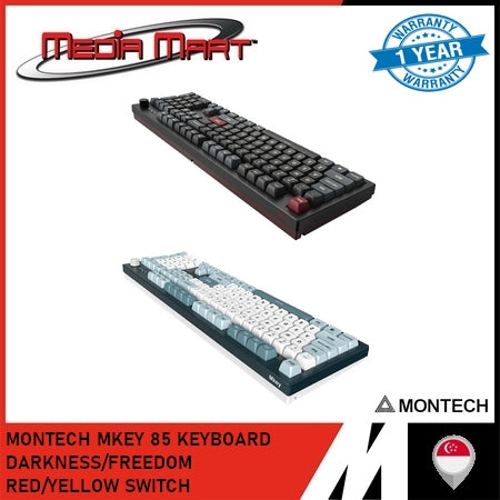 MONTECH MKEY 85 KEYBOARD DARKNESS/FREEDOM RED/YELLOW SWITCH