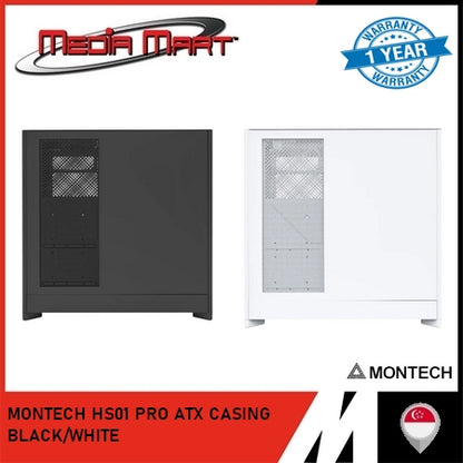 MONTECH HS01/HS01 PRO ATX CASING BLACK/WHITE
