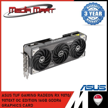 ASUS TUF GAMING RADEON RX 9070/ 9070XT OC EDITION 16GB GDDR6 GRAPHICS CARD