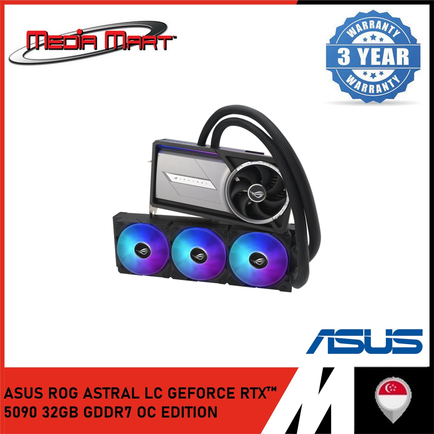 ASUS ROG ASTRAL LC GEFORCE RTX 5090 32GB GDDR7 OC EDITION GRAPHIC CARD