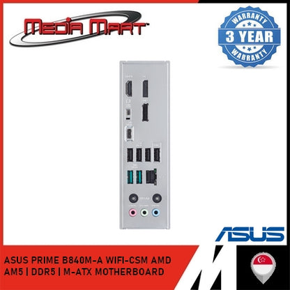 ASUS PRIME B840M-A WIFI-CSM AMD AM5 | DDR5 | M-ATX MOTHERBOARD