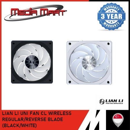 LIAN LI UNI FAN CL WIRELESS REGULAR/REVERSE BLADE (BLACK/WHITE)