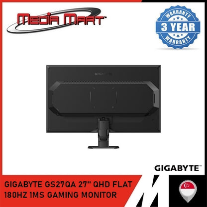 GIGABYTE GS27QA 27" QHD FLAT 180HZ 1MS GAMING MONITOR
