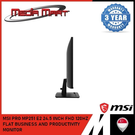 MSI PRO MP251 E2 24.5 INCH FHD 120HZ FLAT BUSINESS AND PRODUCTIVITY MONITOR