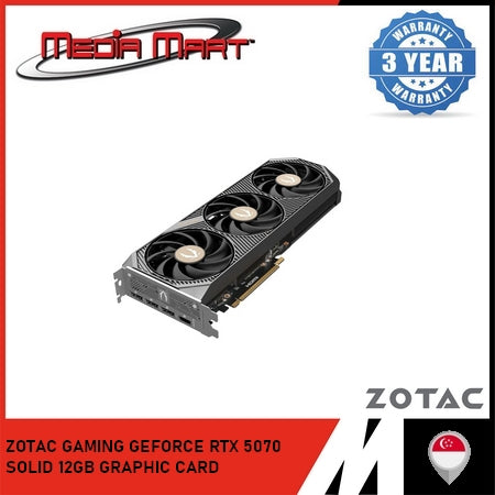 ZOTAC GAMING RTX 5070 SOLID / OC 12GB GRAPHIC CARD