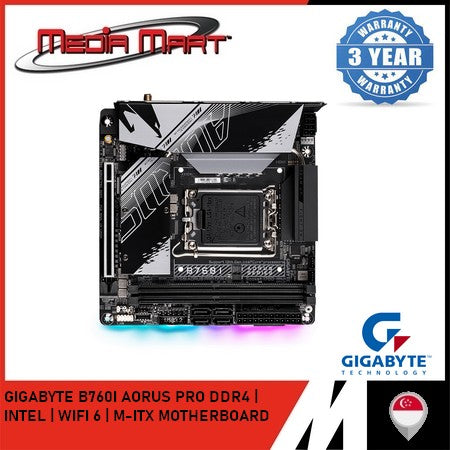 GIGABYTE B760I AORUS PRO DDR4 LGA 1700 MINI-ITX MOTHERBOARD