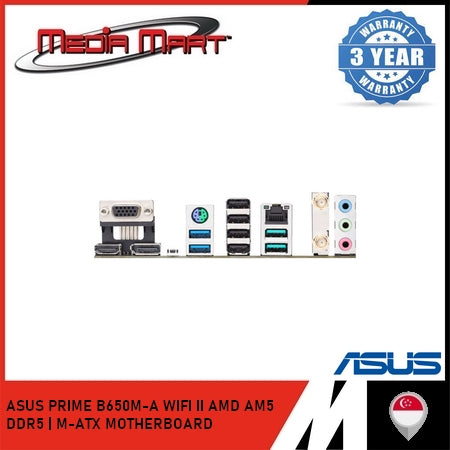 ASUS PRIME B650M-A WIFI II AMD AM5 | DDR5 | M-ATX MOTHERBOARD