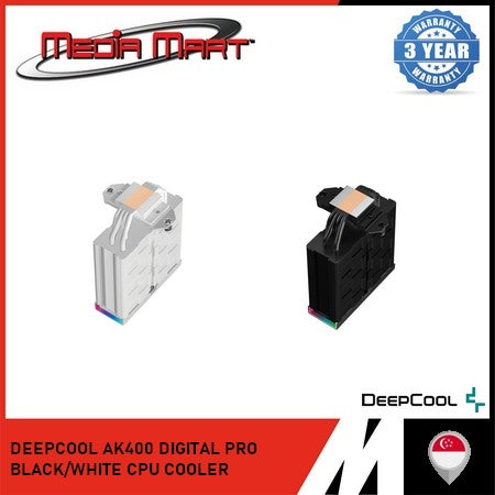 DEEPCOOL AK400 DIGITAL PRO BLACK/WHITE CPU COOLER