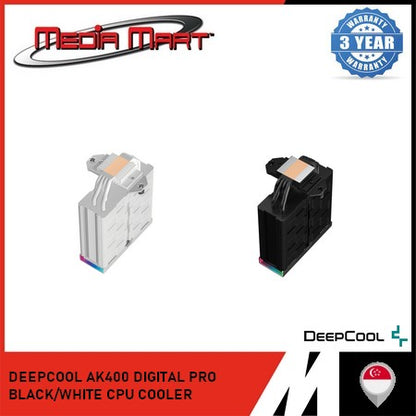 DEEPCOOL AK400 DIGITAL PRO BLACK/WHITE CPU COOLER
