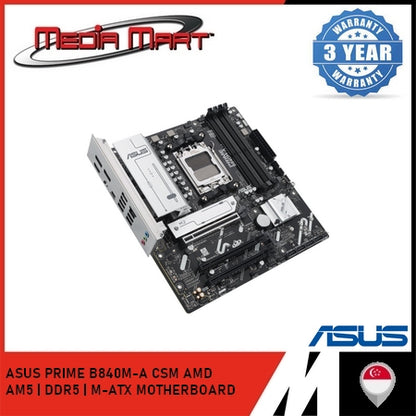ASUS PRIME B840M-A CSM AMD AM5 | DDR5 | M-ATX MOTHERBOARD