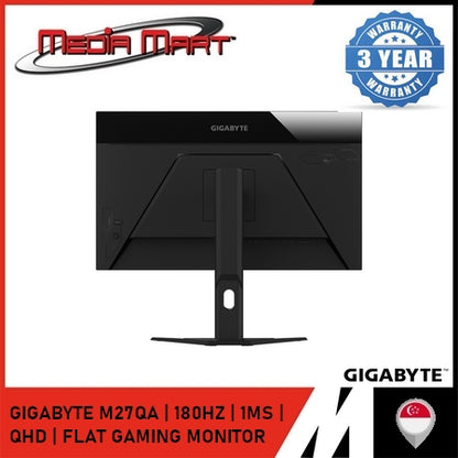 GIGABYTE M27QA | 180HZ | 1MS | QHD | FLAT GAMING MONITOR