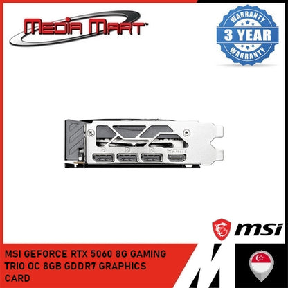 MSI GEFORCE RTX 5060 8G GAMING TRIO OC 8GB GDDR7 GRAPHICS CARD