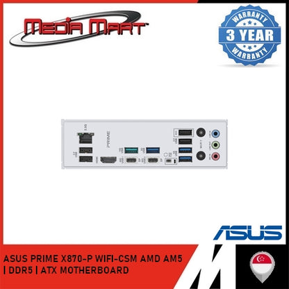 ASUS PRIME X870-P WIFI-CSM AMD AM5 | DDR5 | ATX MOTHERBOARD