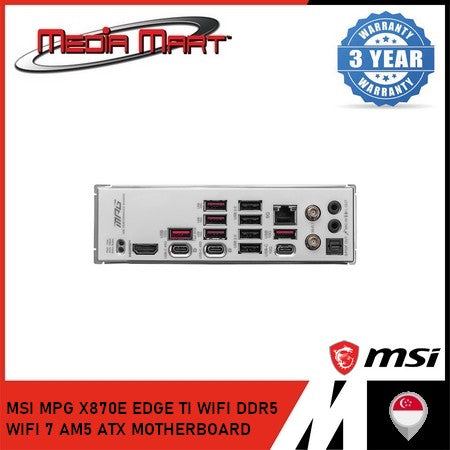 MSI MPG X870E EDGE TI WIFI DDR5 WIFI 7 AM5 ATX MOTHERBOARD