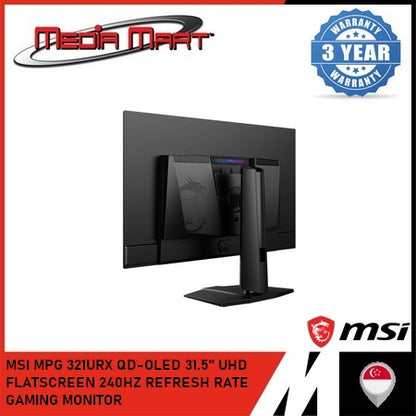MSI MPG 321URX QD-OLED 31.5" UHD  FLATSCREEN 240HZ REFRESH RATE GAMING MONITOR