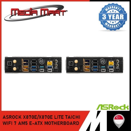 ASROCK X870E/X870E LITE TAICHI WIFI 7 AM5 E-ATX MOTHERBOARD