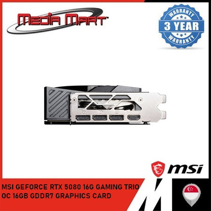 MSI GEFORCE RTX 5080 16G GAMING TRIO OC 16GB GDDR7 GRAPHICS CARD