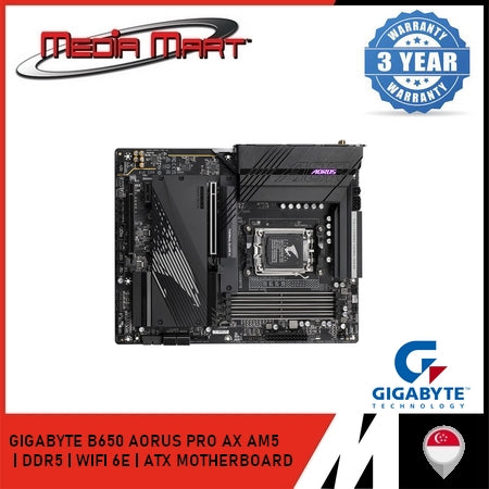 GIGABYTE B650 AORUS PRO AX AM5 DDR5 ATX MOTHERBOARD