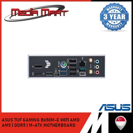 ASUS TUF GAMING B650M-E WIFI AMD AM5 | DDR5 | M-ATX MOTHERBOARD