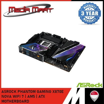 ASROCK PHANTOM GAMING X870E NOVA WIFI 7 | AM5 | ATX MOTHERBOARD