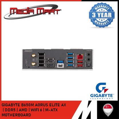 GIGABYTE B650M AORUS ELITE AX AM5 DDR5 M-ATX MOTHERBOARD