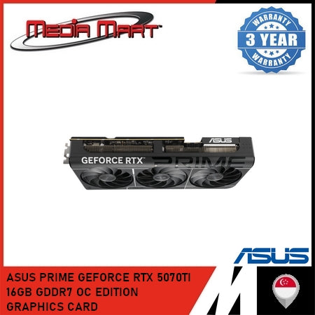 ASUS PRIME GEFORCE RTX 5070TI 16GB GDDR7 OC EDITION GRAPHICS CARD