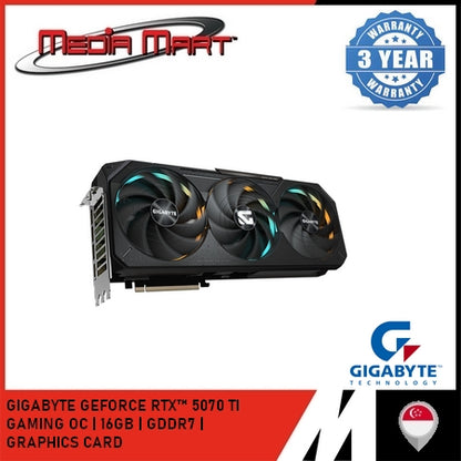 GIGABYTE GEFORCE RTX™ 5070 TI GAMING OC 16G GRAPHICS CARD