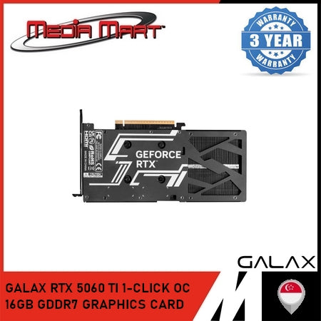 GALAX RTX 5060 TI 1-CLICK OC 16GB GDDR7 GRAPHICS CARD